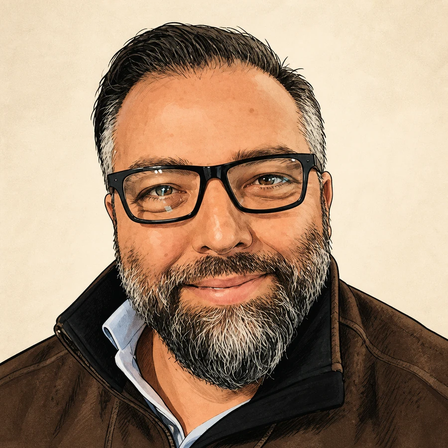 Comicporträt von Marcel Jacobs