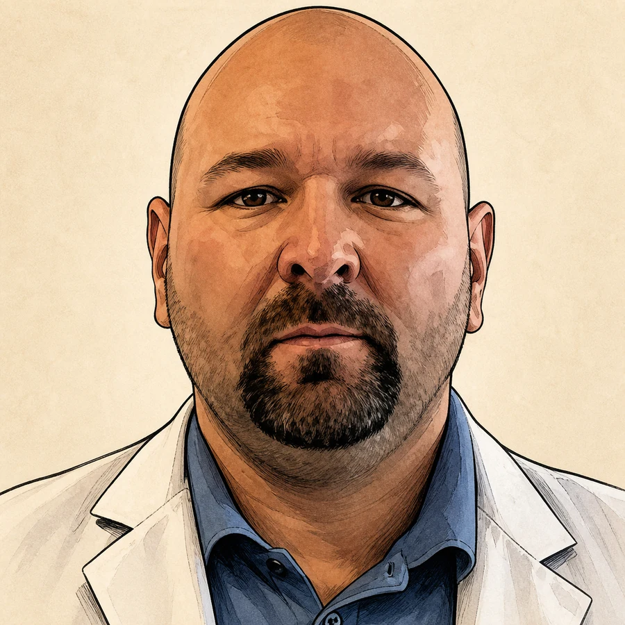 Comicporträt von Mathias Gerber