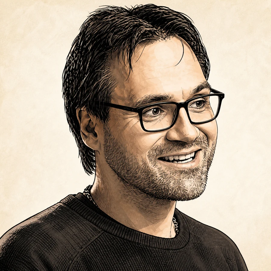 Comicporträt von Michael Rodenbücher